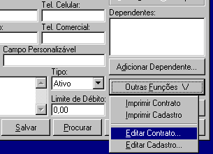 Cadastro de clientes