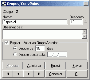 Grupos ou Conv�nios